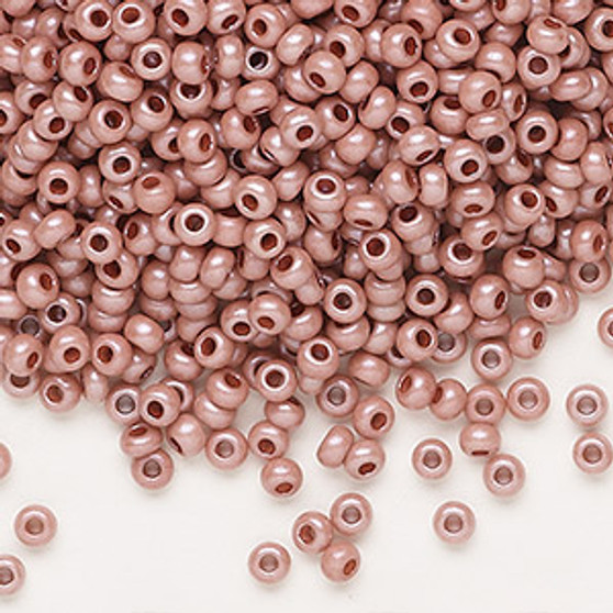 Seed bead, Preciosa Ornela, Czech glass, opaque matte pink, #8 rocaille. Sold per 500-gram pkg.