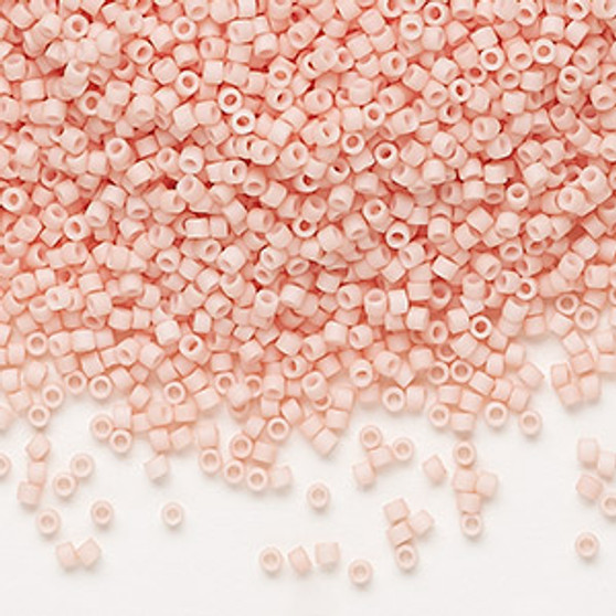 DB1513 - 11/0 - Miyuki Delica - Op Mat Light Salmon - 50gms - Cylinder Seed Beads