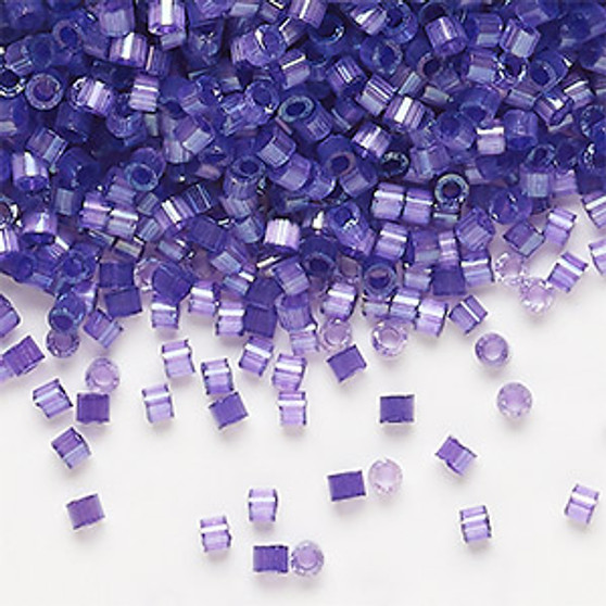DB1810 - Miyuki Delica Beads - Cylinder- SIZE #11 - 7.5gms - Colour DB1810 Silk Satin Dyed Purple