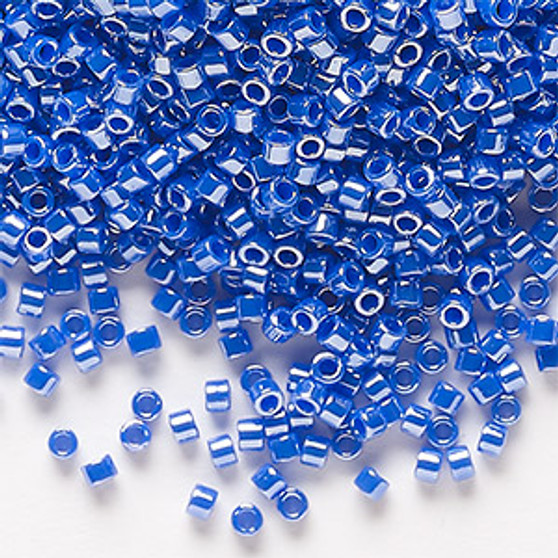 DB1569 - 11/0 - Miyuki Delica - Opaque Luster Cyan Blue - 7.5gms - Cylinder Seed Beads