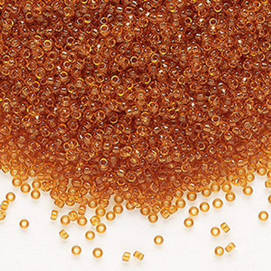 15-133 - 15/0 - Miyuki - Transparent Topaz - 35gms - Glass Round Seed Beads