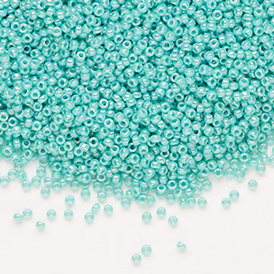 15-485 - 15/0 - Miyuki - Opaque Rainbow Sea Opal - 35gms - Glass Round Seed Beads