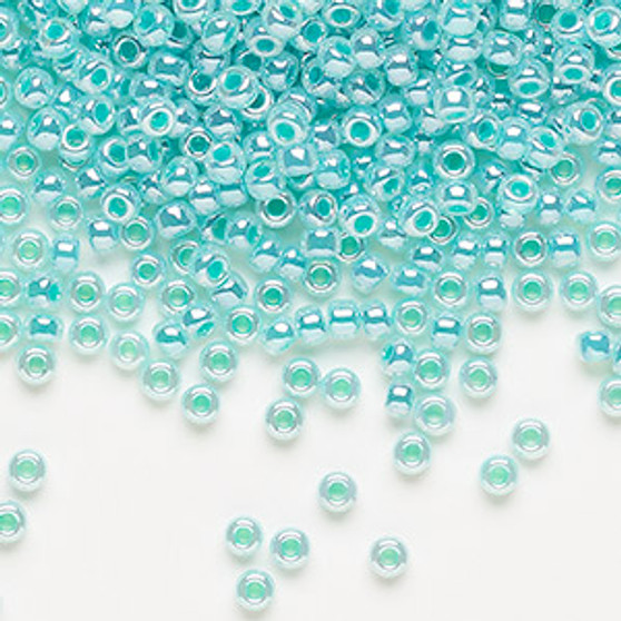 8-536 - 8/0 - Miyuki - Opaque Aqua Green Luster Alabaster - 50gms - Glass Round Seed Bead