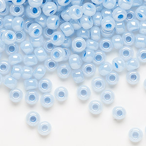 6-523 - 6/0 - Miyuki - Opaque Luster Sky Blue - 25gms - Glass Round Seed Bead