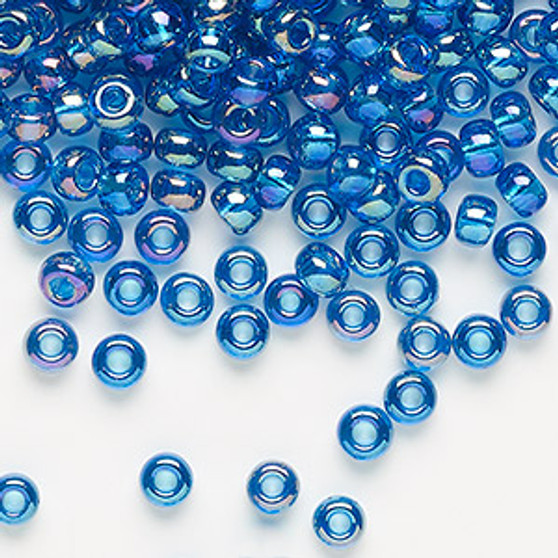 6-291 - 6/0 - Miyuki - Translucent Rainbow Capri Blue - 25gms - Glass Round Seed Bead
