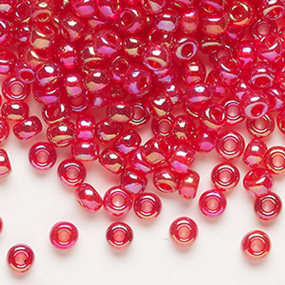 6-254 - 6/0 - Miyuki - Translucent Rainbow Red - 25gms - Glass Round Seed Bead
