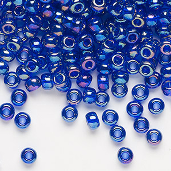 6-177 - 6/0 - Miyuki - Translucent Rainbow Cobalt - 25gms - Glass Round Seed Bead