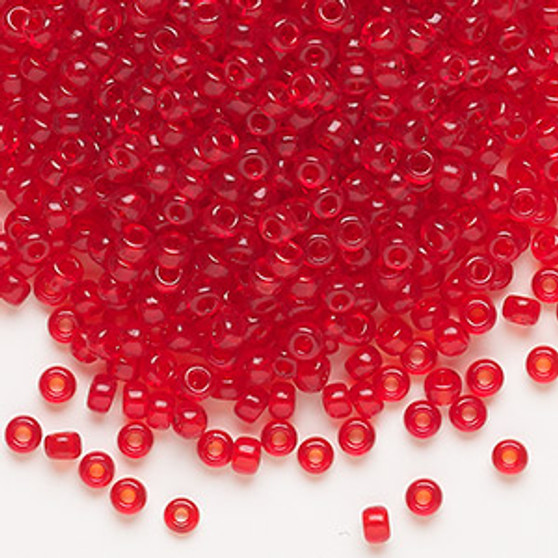 8-140 - 8/0 - Miyuki - Transparent Red Orange - 50gms - Glass Round Seed Bead