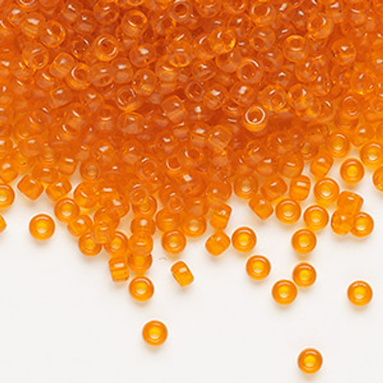 8-138 - 8/0 - Miyuki - Transparent Orange - 50gms - Glass Round Seed Bead