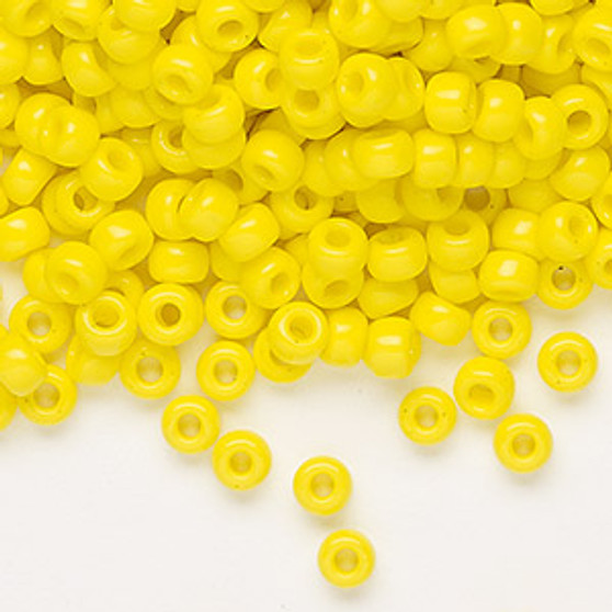 6-404 - 6/0 - Miyuki - Opaque Yellow - 25gms - Glass Round Seed Bead