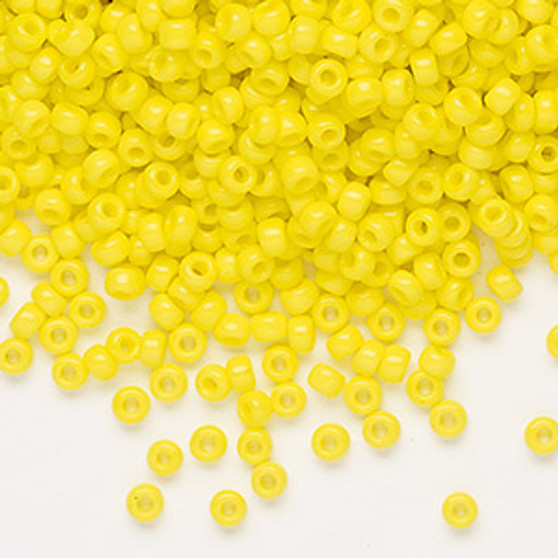 8-404 - 8/0 - Miyuki - Opaque Yellow - 50gms - Glass Round Seed Bead