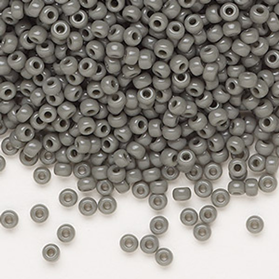 8-499 - 8/0 - Miyuki - Opaque Grey - 50gms - Glass Round Seed Bead