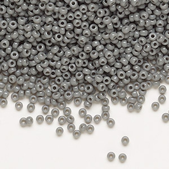 11-499 - 11/0 - Miyuki - Opaque Grey - 25gms - Glass Round Seed Bead