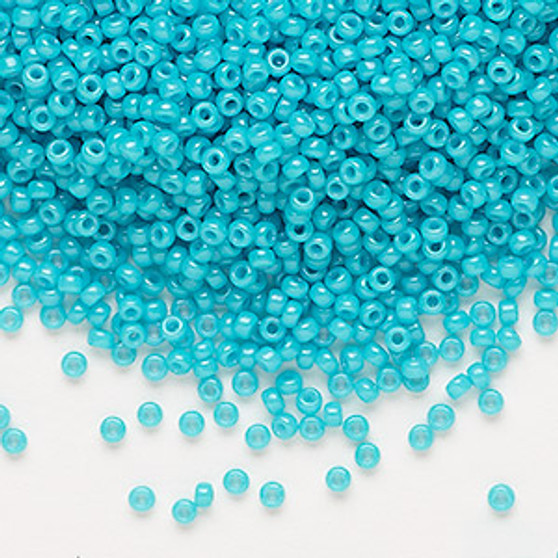 11-1483 - 11/0 - Miyuki - Opaque Outside Dyed Turquoise Green - 25gms - Glass Round Seed Bead