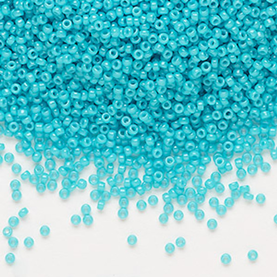 15-1483 - 15/0 - Miyuki - Opaque Outside Dyed Turquoise Green - 35gms - Glass Round Seed Beads