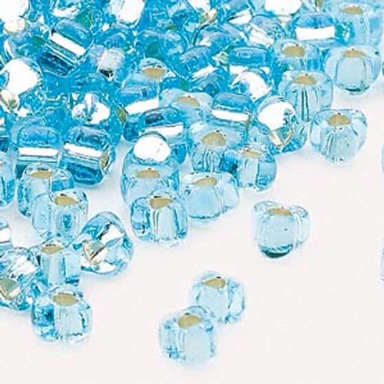 TR5-1803 - Miyuki - #5 - Silver Lined Translucent Light Blue - 250gms - Triangle Glass Bead