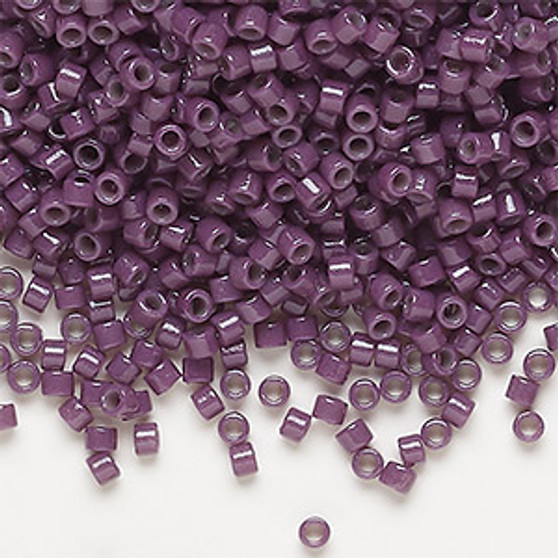 DB2360 - 11/0 - Miyuki Delica - Duracoat® opaque Dark Purple - 7.5gms - Cylinder Seed Beads