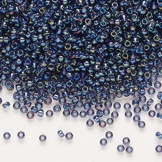 11-3539 - 11/0 - Miyuki - Translucent Night Sky Lined Luster Clear - 25gms - Glass Round Seed Bead