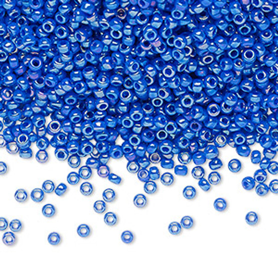 11-483D - 11/0 - Miyuki - Opaque Rainbow Cyan Blue - 25gms - Glass Round Seed Bead