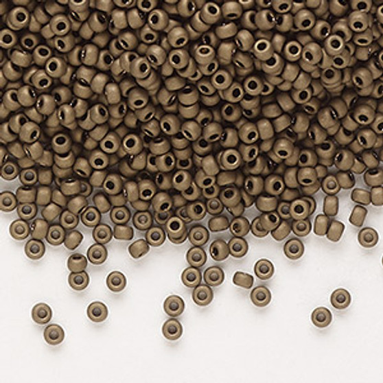 11-2006 - 11/0 - Miyuki - Opaque Matte Metallic Dark Bronze - 25gms - Glass Round Seed Bead