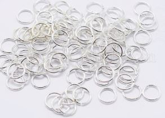 925 Sterling Silver Open Jump Rings - 4mm x 1mm 18ga - 10gms approx 133 rings