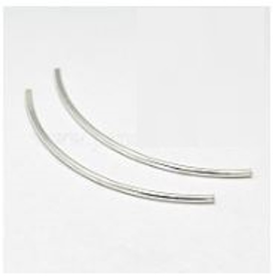 925 Sterling Silver  - Tube - 20x1.5mm Hole 1mm - 10 beads