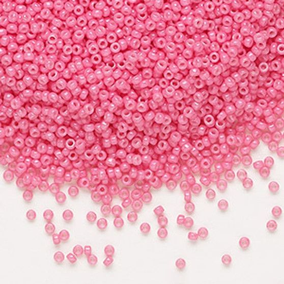 15-1371 - 15/0 - Miyuki - Opaque Outside Dyed Carnation Pink - 8.2gms Vial Glass Round Seed Beads