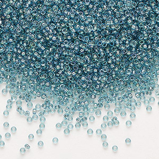 15-1824 - 15/0 - Miyuki - Translucent Dusk Lined Luster Clear - 8.2gms Vial Glass Round Seed Beads
