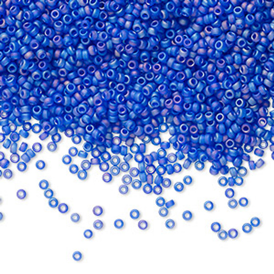 15-151FR - 15/0 - Miyuki - Translucent Matte Rainbow Cobalt - 35gms Glass Round Seed Beads