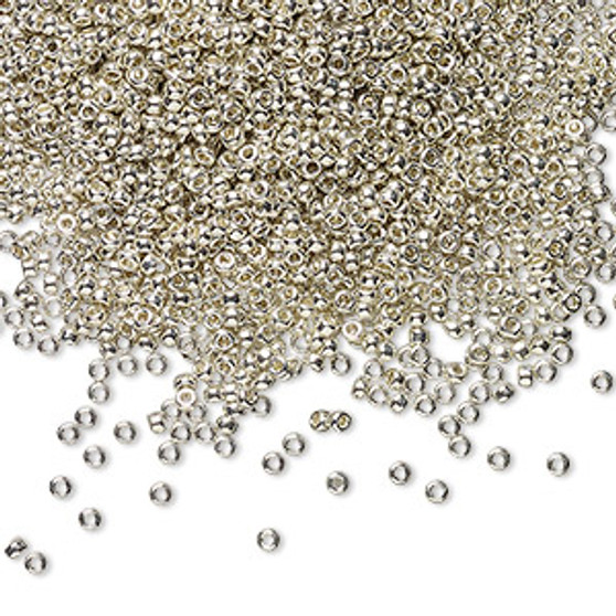 15-181 - 15/0 - Miyuki - Opaque Galvanized Silver - 35gms Glass Round Seed Beads