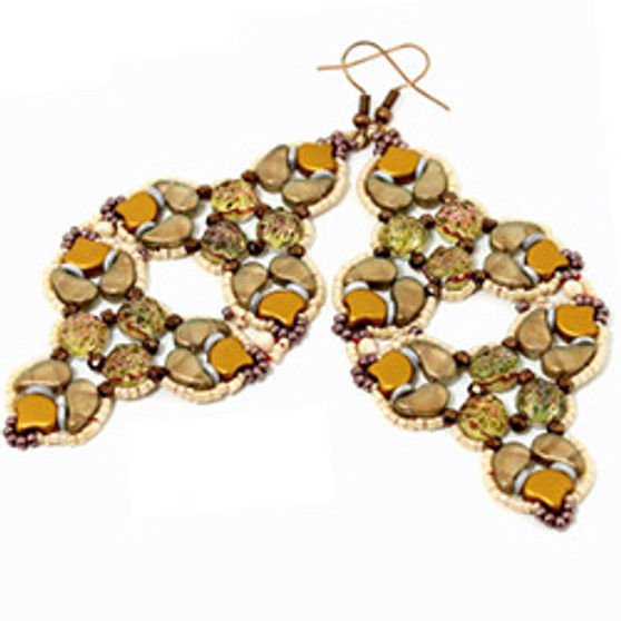 Free Download Pattern - Chandelier Earrings - Designed By: Debora Hodoyer