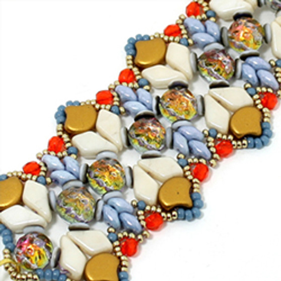 Free Download Pattern - Charade Bracelet - Designed By: Debora Hodoyer