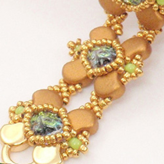 Free Download Pattern - Tectonics Bracelet - Designed By: Norma Jean Dell