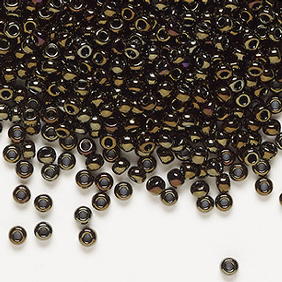 8-458 - 8/0 - Miyuki - Opaque Metallic Iris Brown - 50gms - Glass Round Seed Bead