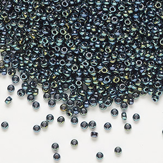 11-456 - 11/0 - Miyuki - Opaque Iris Gunmetal - 25gms - Glass Round Seed Bead