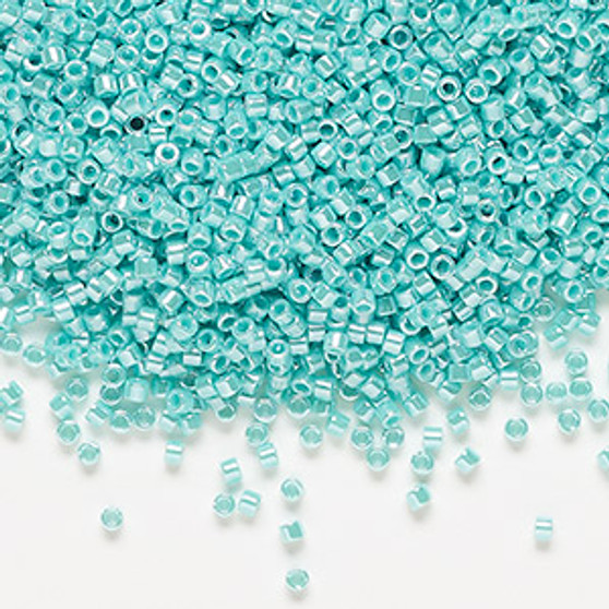 DB1567 - 11/0 - Miyuki Delica - Opaque Luster Sea Opal - 50gms - Cylinder Seed Beads