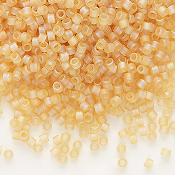 DB0852 - 11/0 - Miyuki Delica - Transparent Matte Rainbow Khaki - 7.5gms - Cylinder Seed Beads