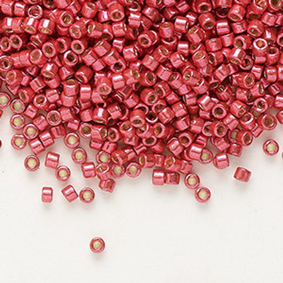 DB1841 - 11/0 - Miyuki Delica - Duracoat Galv Lt Cranberry - 50gms - Cylinder Seed Beads