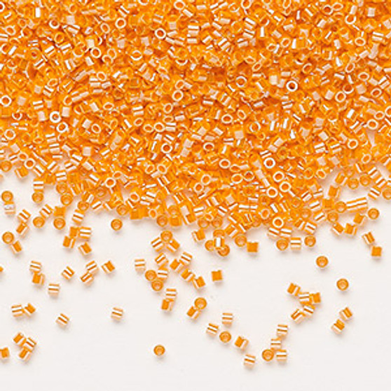 DBS1563 - Miyuki Delica Beads - Cylinder- SIZE #15 - 7.5gms - Colour DBS1563 Op Mandarin Orange Luster
