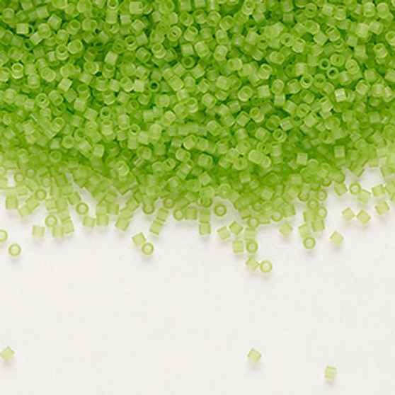DBS1266 - Miyuki Delica Beads - Cylinder- SIZE #15 - 7.5gms - Colour DBS1266 Translucent Matte Lime