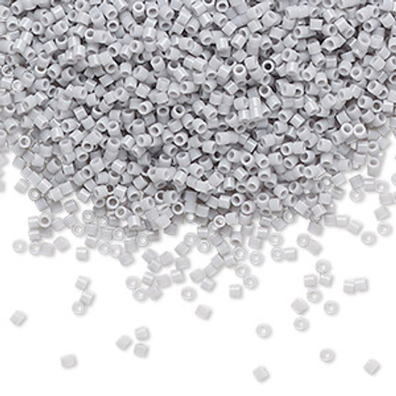 DBS1139 - Miyuki Delica Beads - Cylinder- SIZE #15 - 7.5gms - Colour DBS1139 Op Ghost Grey