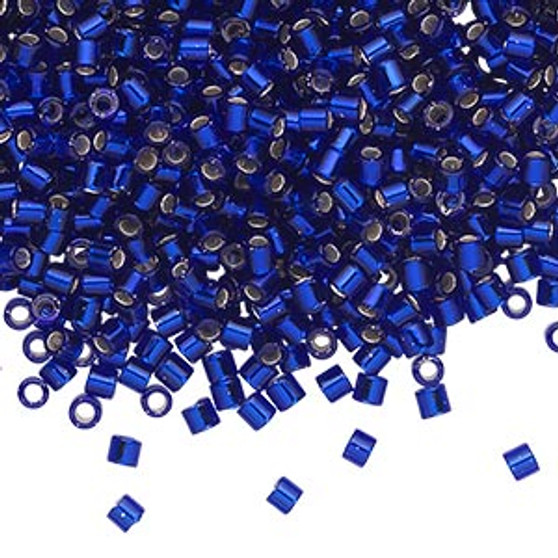DBL-0047 - 8/0 - Miyuki - Transparent S/L Cobalt - 7.5gms (approx 220 Beads) - Glass Delica Beads - Cylinder