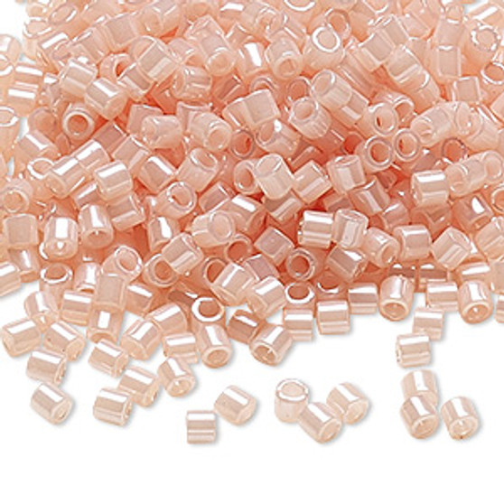 DBL-0234 - 8/0 - Miyuki - Op Colour Lined Luster Baby Pink - 7.5gms (approx 220 Beads) - Glass Delica Beads - Cylinder
