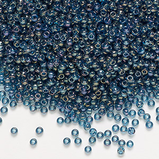 11-305 - 11/0 - Miyuki - Translucent Gold Luster Montana Blue - 25gms - Glass Round Seed Bead