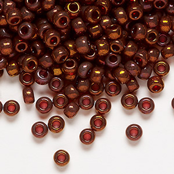 6-315 - 6/0 - Miyuki - Translucent Gold Luster Garnet - 25gms - Glass Round Seed Bead