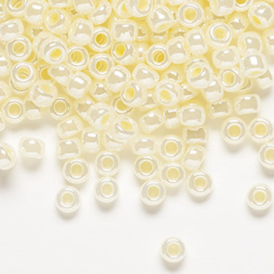 6-516 - 6/0 - Miyuki - Opaque Colour Lined Light Daffoil - 25gms - Glass Round Seed Bead