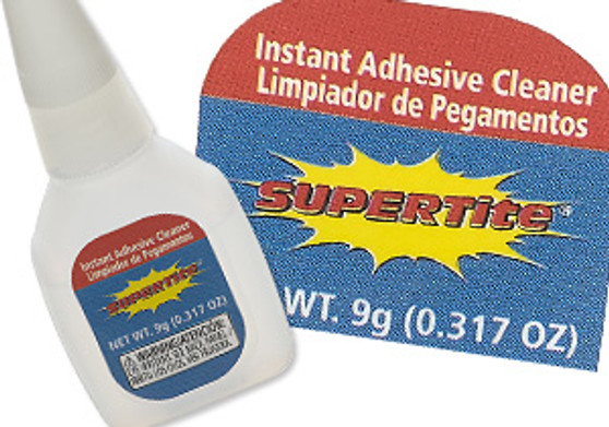 Cleaner, SUPERTite®, instant adhesive cleaner (1169). Sold per 0.317-fluid ounce bottle.