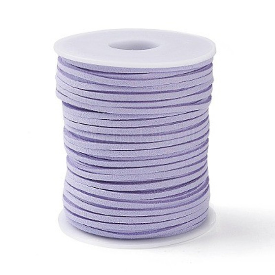 Faux Suede Cord, Lilac, 2.5x2mm, about 50 Yards(45m)/Roll