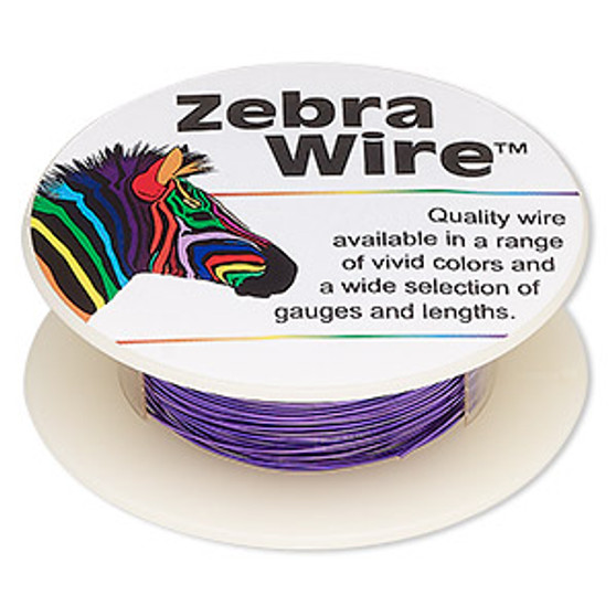 1 x reel of Zebra Wire round - 26 guage (30 yards) Violet