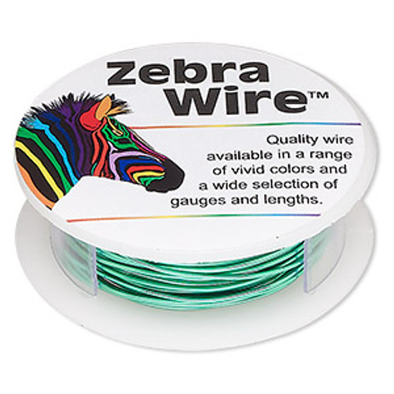 1 x reel of Zebra Wire round - 20 guage (15 yards) Pale Green